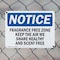 Signmission Fragrance Free Zone Keep The Air We Share, 10 in W x Rectangle, Plastic OS-2PACK-NS-P-710-L-12913 - alternate 3
